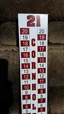 Cornhole Scoreboard Score Keeper - Burgundy and White