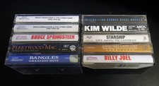 VINTAGE 80s Cassette Tape Rock Lot - Fleetwood Springsteen Rolling Stones MTV