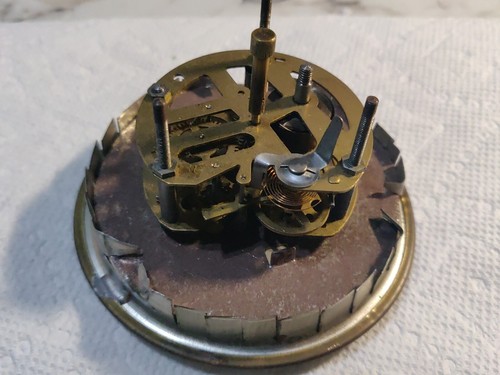 Antique Delfts Handpainted Mantle Clock West Germany Mercedes NOT RUNNING - Picture 13 of 18