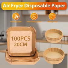 100PCS Air Fryer Disposable Paper Non-Stick Pan Parchment Baking Paper Liner Set