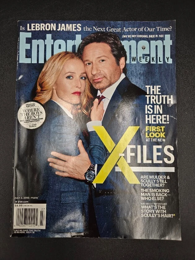 X-Files Magazines Entertainment Weekly 07/03/15 TV Guide 01/18/16 - Image 2 of 4