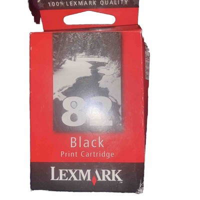 Genuine Lexmark 82 Black Printer Ink Cartridge BRAND NEW SEALED