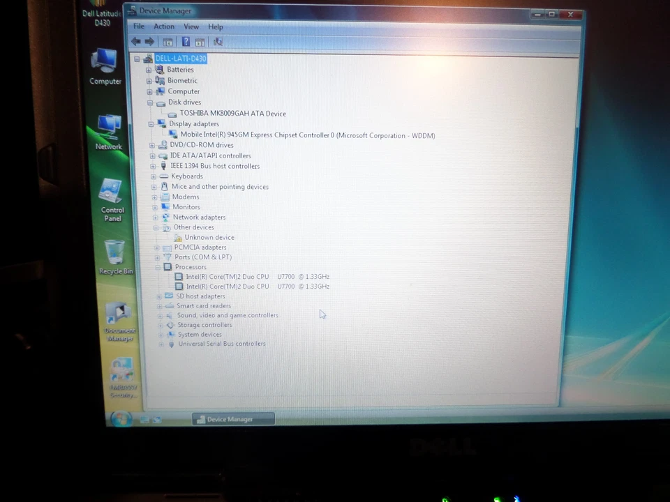 Dell Latitude D430 Core 2 Duo U7700 1.3Ghz 2Gb Ram 80Gb HDD 12.1" Laptop - Image 2 of 4