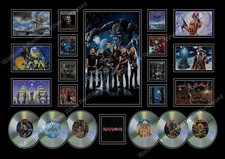 IRON MAIDEN SIGNED LIMITED EDITION AUTOGRAPH PHOTO PRINT MEMORABILIA