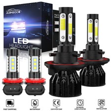 For Kia Soul 2014-2019 - 6000k Led Headlight Hilo Fog Light Bulbs Kit Qty 4