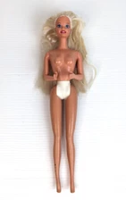 Vintage Mattel Twist n Turn Barbie Doll blond Hair earrings fashion doll