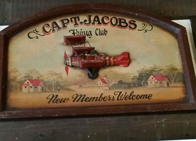 CAPT. JACOBS Flying Club ヴィンテージサインボード