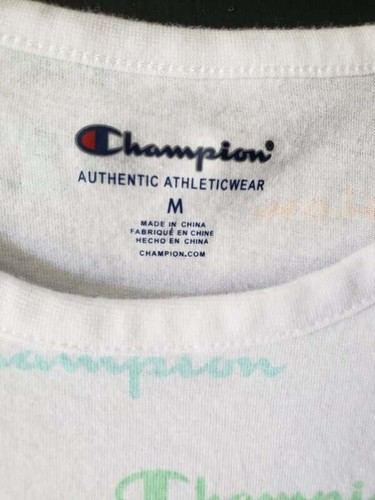 Champion Girls M 10/12 White Striped One Piece Romper Shorts Outfit NEW NWT - Picture 2 of 3