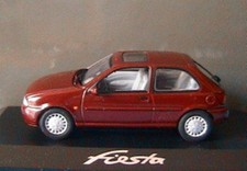 Ford Fiesta 16V Bordeaux 1995 Minichamps 1/43 Weinrot 3 Doors Metal
