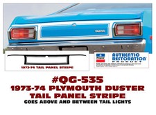 Qg-535 1973 1974 Plymouth Duster - Tail Panel Stripe Kit