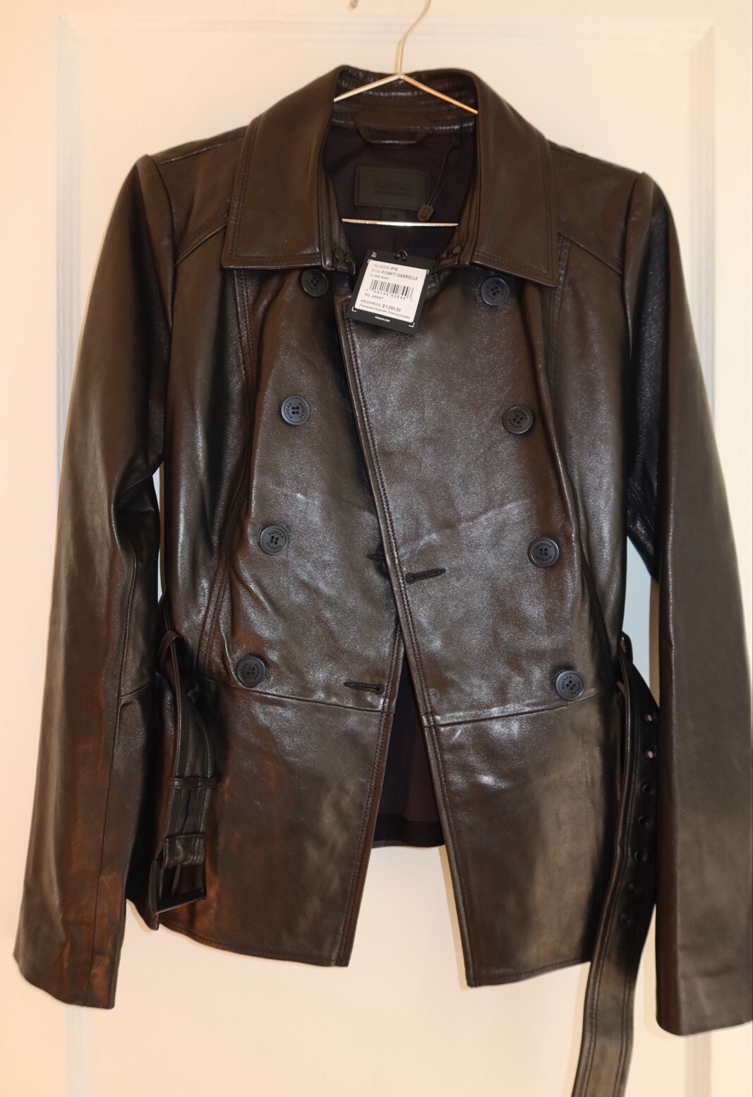Rudsak Black Leather Gabrielle Peplum Jacket Sz S $1095 NEW image 5