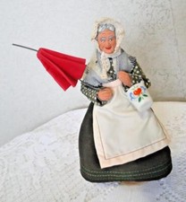 Doll Hanmade Santon Provence habillé Femme parapluie seau LAGARRIGUE 22 cm S248
