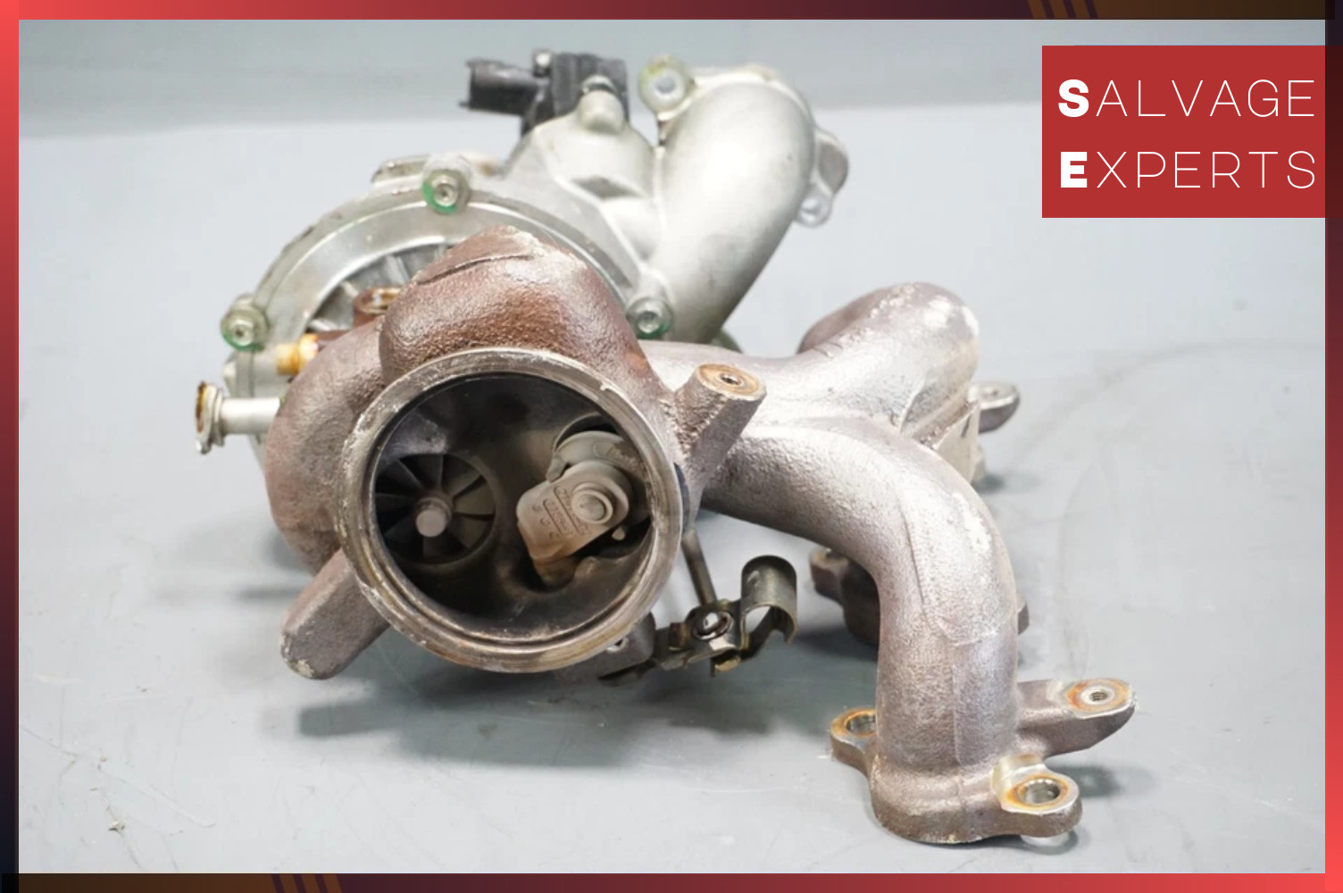 2014-2019 Maserati Ghibli Left Driver Turbocharger Turbo Charger Manifold OEM