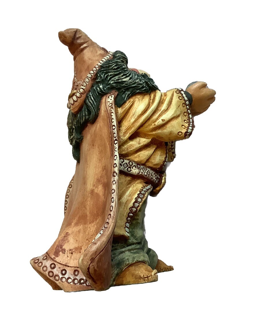 Vintage Krystonia L. TURFEN Wizard Figurine England Patton 1988 Prism Crystal