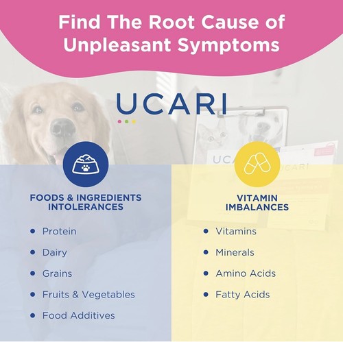 UCARI Pet Sensitivity Test | Screens for 750+ Intolerances | Food & Nutritional - 第 3/8 張圖片