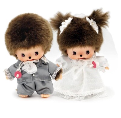 Monchhichi Bebichhichi Wedding Doll Set Plush Doll Sekiguchi NEW