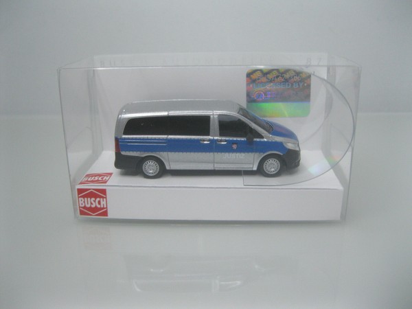 Busch 51145 - H0 - 1:87 - Mb Vito - Justiz - Gefangenentransporter - Jva Hessen-image