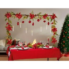 Adjustable Over Table Rod Display Bar Stand Black Pole with Clamps 1.3 - 1.9m