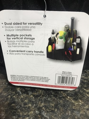 All Purpose Tote By McGuire-Nicholas 2-sided With Tags Black/Gray(2-PO-51) - Picture 6 of 6