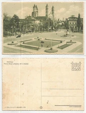 VERCELLI (008) - VERCELLI Piazza Roma and Basilica di S. Andrea - Fp/Non Vg