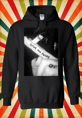Give No F*Cks Weed Attitude High Herren Damen Unisex Oberteil Hoodie Sweatshirt 1371