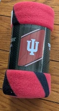 Indiana Hoosiers Officially Licensed Throw Blanket NWT 40"x60"