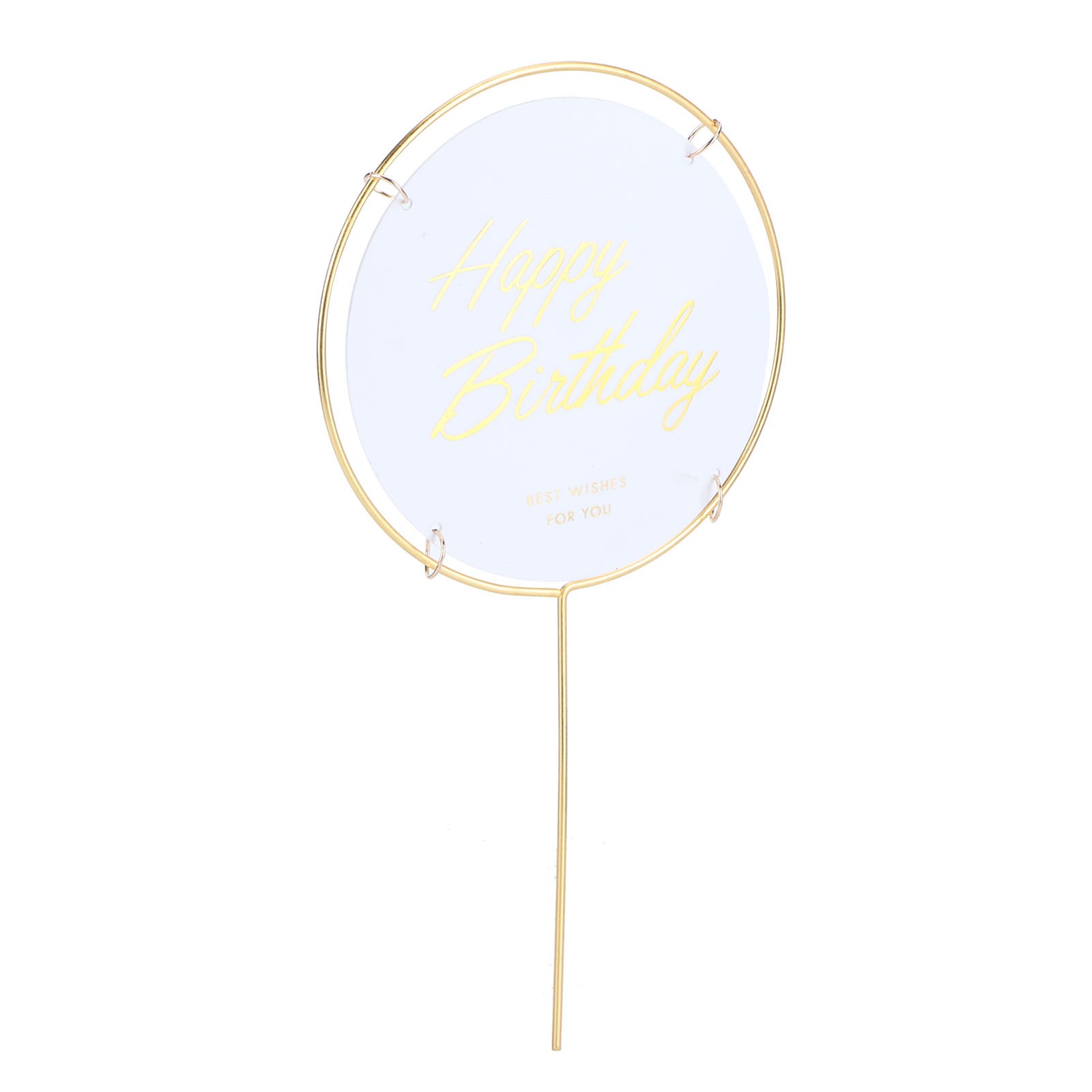 Metal Cake Inserts Round Cake Decor Inserts Topper Birthday Cake Crafts