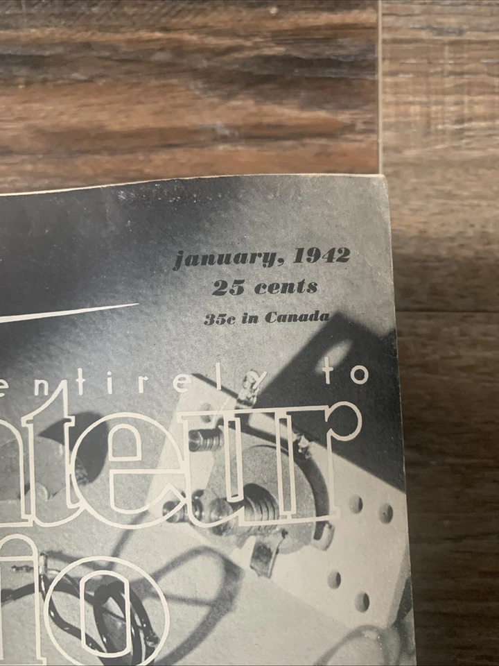 QST 1942 Amateur Radio Magazine Complete 11 Volume Set Hard Bound Book  - Image 3 of 4