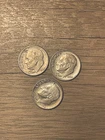 1964 roosevelt dime lot (3) 90% Silver US Coins