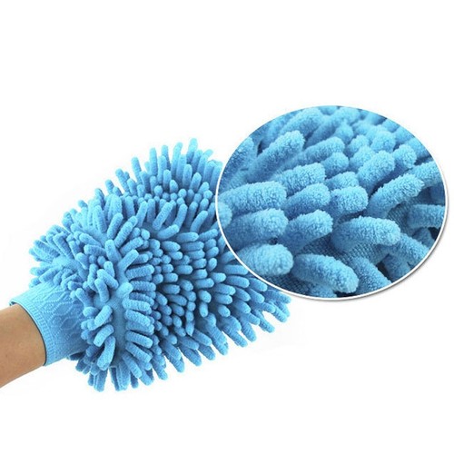 Neu Handschuh Chenille Reinigung Waschstaub Mikrofaser Super Auto Mitt Tuch Schw - Bild 8 von 12