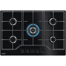 Gas Hob Zanussi ZGGN755K Series 60 GOG line 75cm Wide Built-in Gas on Glass