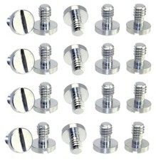 20 Pack 1/4" Stainless Steel Flat Head Camera Tripod QR Plate Mounting Screws