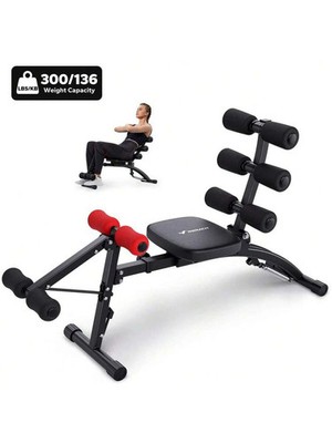 Ab Machine Multi-Functional Adjustable Ab Trainer Workout Bench