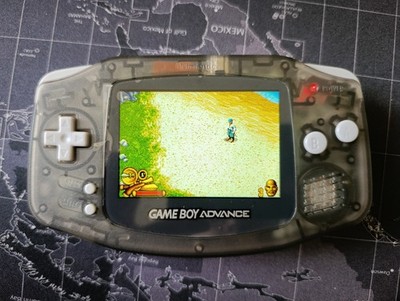 Nintendo GameBoy Advance IPS V5 LCD Schwarz matt mit Pirates of the Caribbean