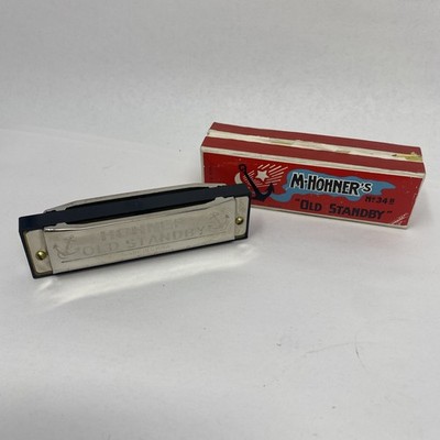 M-Hohner's ''Old Standby'' Harmonica No. 34B Key of C w/ Original Box