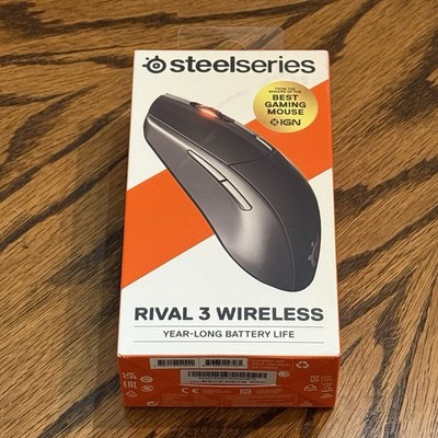 SteelSeries Rival 3 Wireless Gaming Mouse 18,000 DPI Bluetooth USB RGB Black NEW