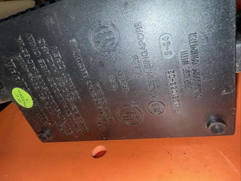 Commodore 64 Power Supply Part No. 251053 - 02  Tested Four Pin Works As Shown - Image 2 of 4