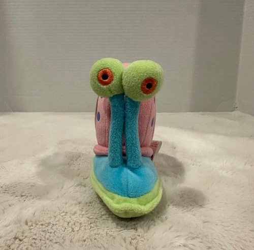 Vintage Y2K 2006 Gary The Snail (Spongebob) Beanie Babies Plush Viacom