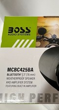 Boss Audio MC425BA Motocicleta Bluetooth Altavoz/Amplificador Sistema de Sonido 3" Cromo