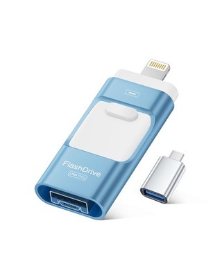 MFi Certified Flash Drive for iPhone 256GB, Photo Stick Memory Stick for iPad...