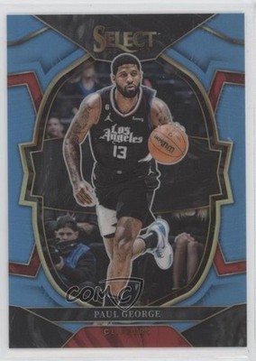 2022-23 Panini Select Concourse Light Blue Prizm 279/299 Paul George #16 11r1