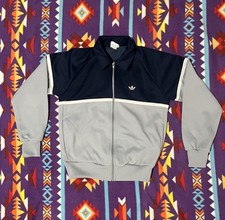 Vintage 80s Adidas Trefoil Logo Track Jacket Men's M Sweatsuit Sopranos Full Zip