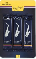 Vandoren SR2115 - Traditional Alto Saxophone Reeds - 1.5 (3-pack) (3-pack)