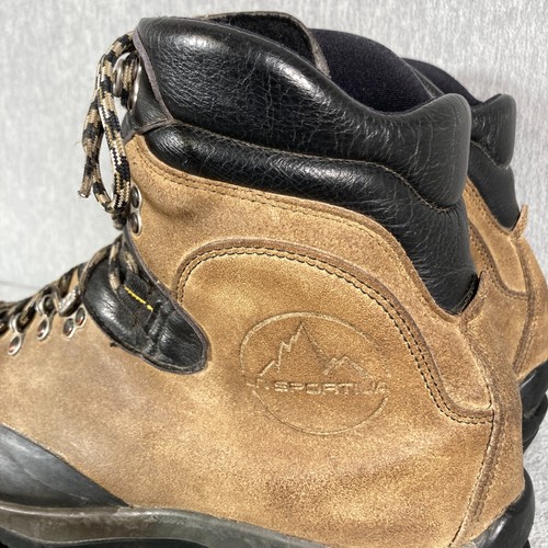 LA SPORTIVA Makalu Bergstiefel Herren 10,5/44 hellbraun schwarz Leder Italien - Bild 5 von 24