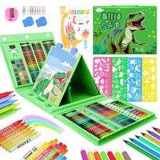 Art Supplies for Kids Ages 412,Dinosaur Drawing Sets Art Case,Coloring Kits w...
