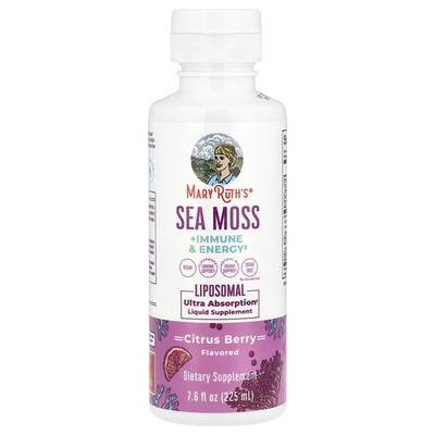 2 X MaryRuth's, Sea Moss + Immune & Energy Liposomal, Citrus Berry, -Worldwide