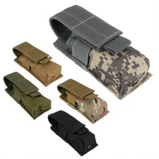 Tactical MOLLE EDC Utility Pouch - Flashlight Magazine Knife Belt Gear Holder 