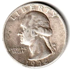 1942 S  Washington Quarter