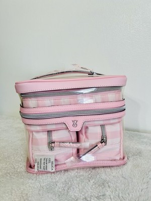 NEW Victoria's Secret 4-Piece Train Case Makeup Bag Set Heritage