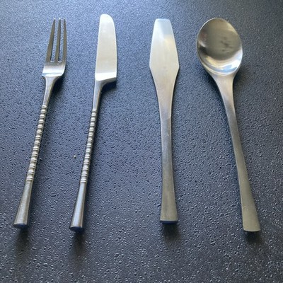 Vintage Mcm Dansk Lot Odin/jette Four Piece Germany/Finland 2 Knives, Fork Spoon
